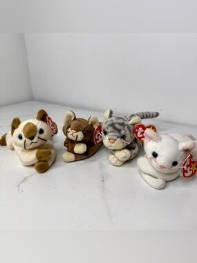 TY Beanie Babies Cat Plush Set